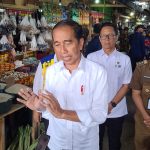 Kunker di Bangkep, Jokowi Pastikan Harga Bahan Pokok di Pasar Tradisional Salakan Stabil