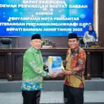 DPRD Banggai Terima LKPJ Bupati Tahun Anggaran 2023