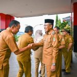 Wakil Bupati Morut Pimpin Apel Perdana Pasca Libur Lebaran Raya Idul Fitri 1445 H