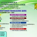 Unismuh Luwuk Layanan Balut, Buka Pendaftaran Mahasiswa Baru Tahun Akademik 2024-2025