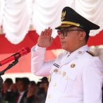 Peringatan HUT RI Ke 79, Bupati Morowali Utara Inspektur Upacara, Ketua DPRD Bacakan Teks Proklamasi