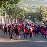 Masyarakat Banggai Padati Jalan Sehat Pinasa, Herwin- Hepy Yeremia Manopo