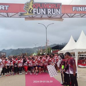 Ratusan Peserta Meriahkan Fun Run KPU Morowali Utara