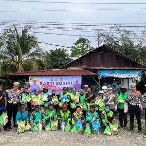 Peringati HUT Polantas ke-69, Satlantas Polres Morut Bagikan puluhan Paket Sembako