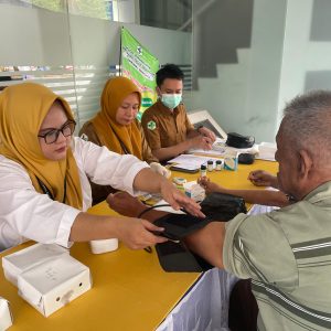 BRI Luwuk Gelar Pemeriksaan Kesehatan Gratis untuk Nasabah Pensiunan