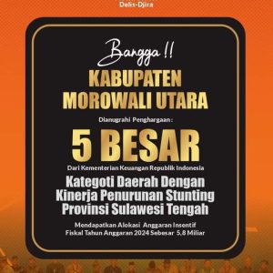 Berhasil Turunkan Stunting, Morut Terima Insentif Rp 5,8 Milyar dari Kemenkeu RI