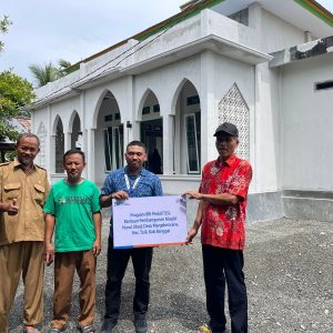 BRI Luwuk Salurkan Bantuan Program Peduli untuk Pembangunan Masjid Nurul Jihad di Kecamatan Toili